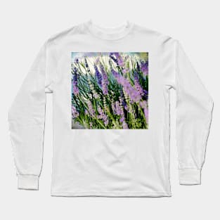 Peace and Calm by Lavender Blooms Long Sleeve T-Shirt